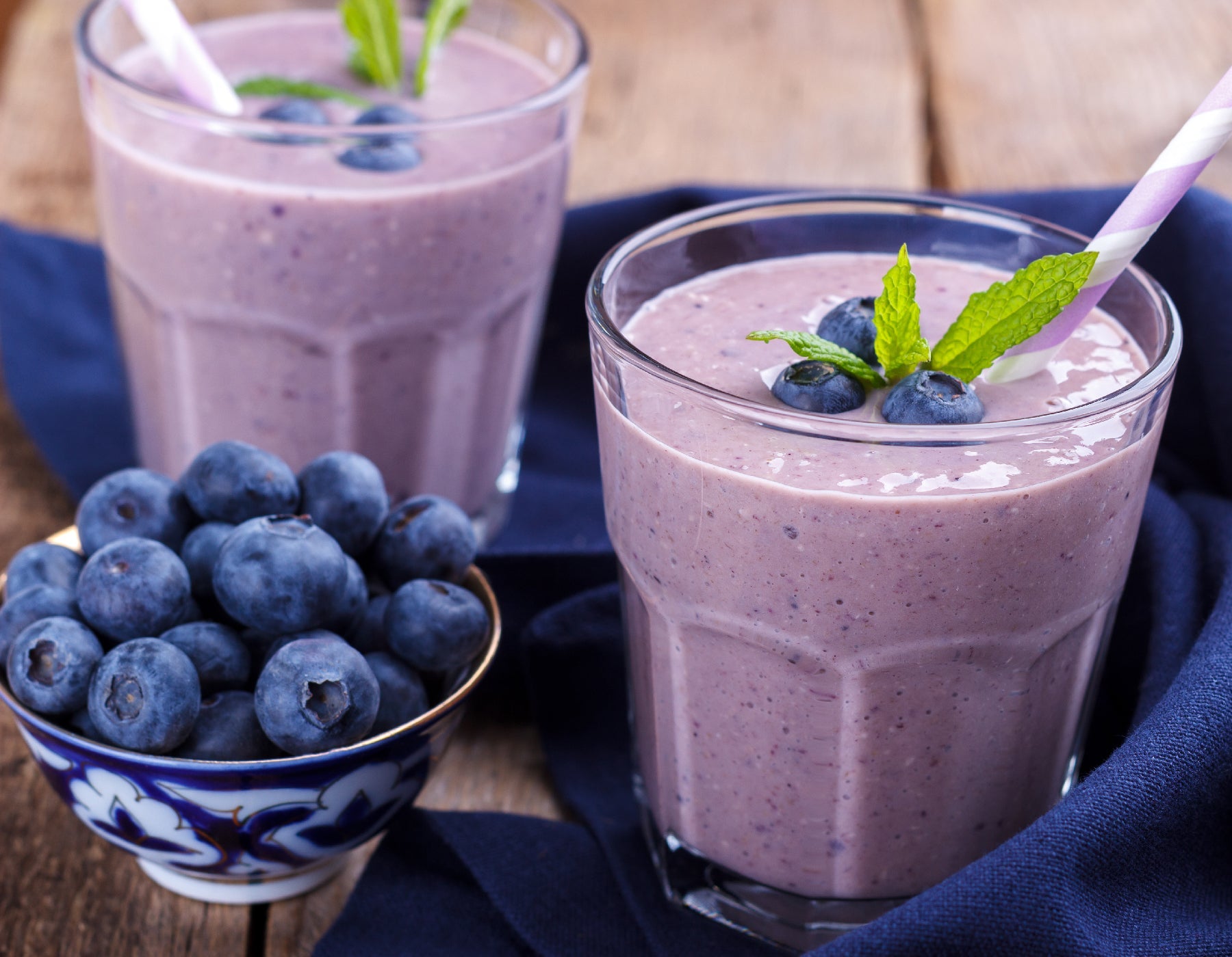 FloralTea Smoothie bleuet et Mauve des bois 