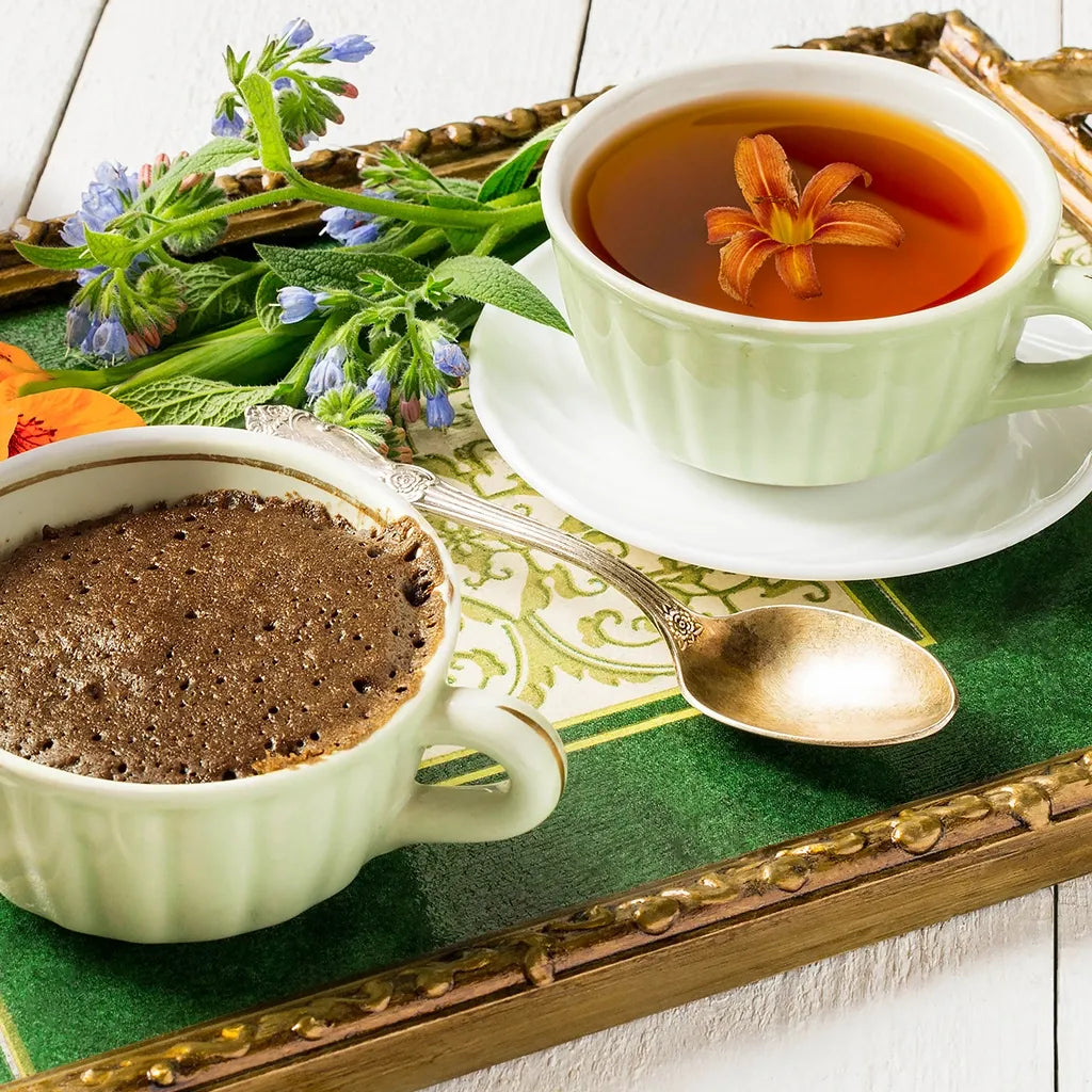 Recette de Mockcake à la tisane de lys - Recipe for Mockcake with Lily Tea - FloralTea